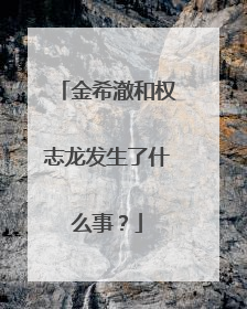金希澈和权志龙发生了什么事?