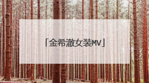 金希澈女装MV