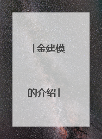 金建模的介绍