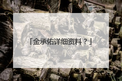 金承佑详细资料？