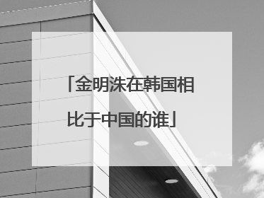 金明洙在韩国相比于中国的谁