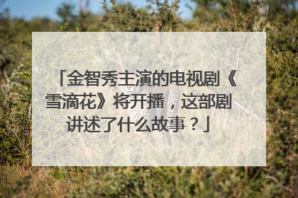 金智秀主演的电视剧《雪滴花》将开播，这部剧讲述了什么故事？
