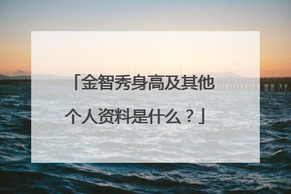 金智秀身高及其他个人资料是什么？