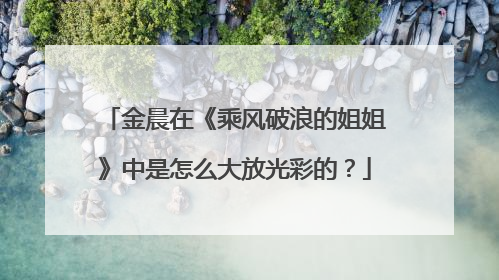 金晨在《乘风破浪的姐姐》中是怎么大放光彩的？