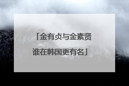 金有贞与金素贤谁在韩国更有名