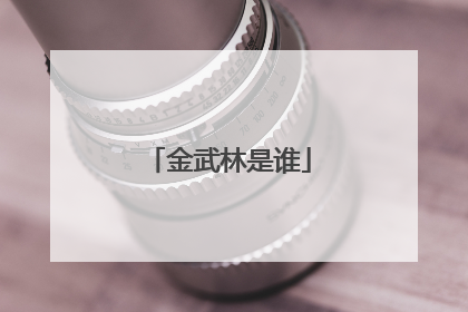 金武林是谁