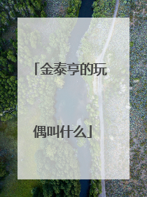 金泰亨的玩偶叫什么