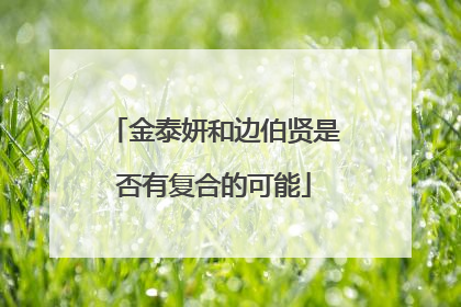 金泰妍和边伯贤是否有复合的可能