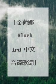 金荷娜 - Bluebird 中文音译歌词