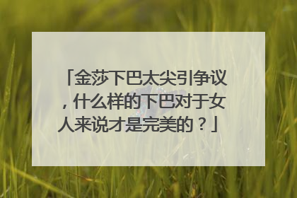 金莎下巴太尖引争议，什么样的下巴对于女人来说才是完美的？