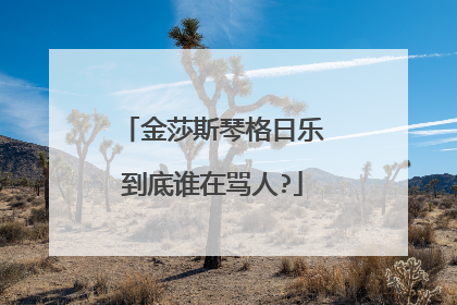 金莎斯琴格日乐到底谁在骂人?