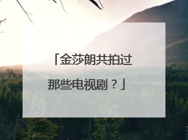 金莎朗共拍过那些电视剧？