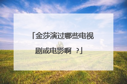 金莎演过哪些电视剧或电影啊 ?