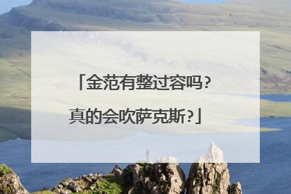 金范有整过容吗?真的会吹萨克斯?