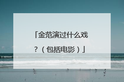 金范演过什么戏?(包括电影)