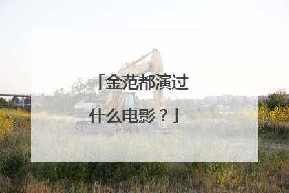 金范都演过什么电影?