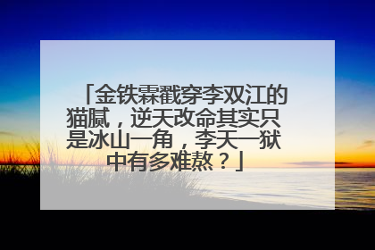 金铁霖戳穿李双江的猫腻，逆天改命其实只是冰山一角，李天一狱中有多难熬？