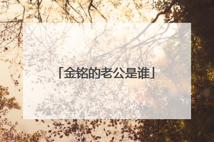 金铭的老公是谁