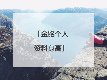 金铭个人资料身高