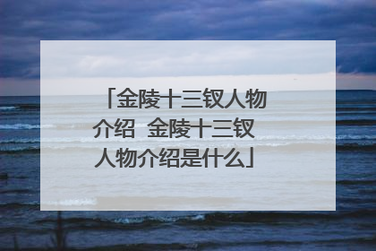 金陵十三钗人物介绍 金陵十三钗人物介绍是什么