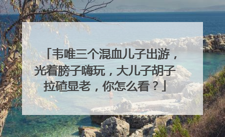 韦唯三个混血儿子出游,光着膀子嗨玩,大儿子胡子拉碴显老,你怎么看?