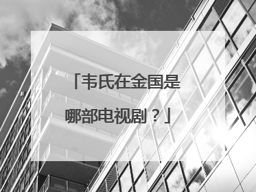 韦氏在金国是哪部电视剧？
