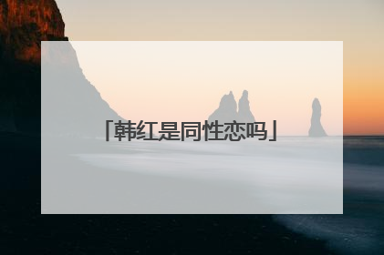 韩红是同性恋吗