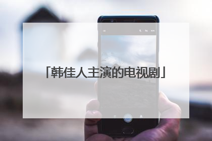 韩佳人主演的电视剧