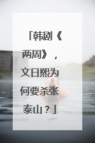 韩剧《两周》，文日熙为何要杀张泰山？