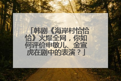 韩剧《海岸村恰恰恰》火爆全网,你如何评价申敏儿、金宣虎在剧中的表演?