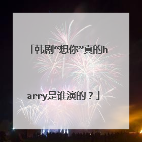 韩剧“想你”真的harry是谁演的？