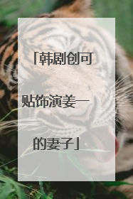 韩剧创可贴饰演姜一的妻子