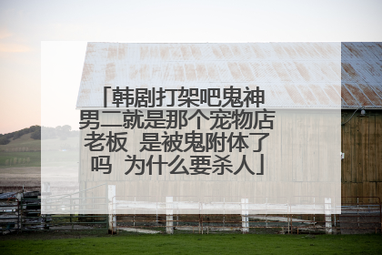 韩剧打架吧鬼神 男二就是那个宠物店老板 是被鬼附体了吗 为什么要杀人