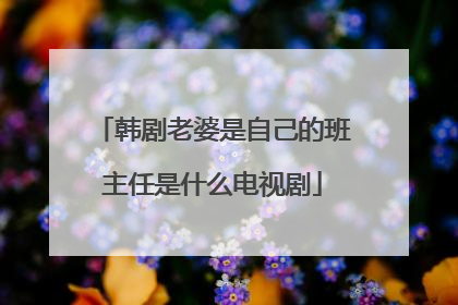 韩剧老婆是自己的班主任是什么电视剧