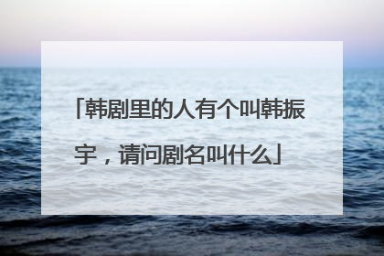 韩剧里的人有个叫韩振宇，请问剧名叫什么