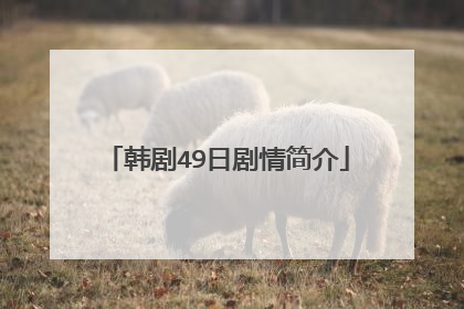 韩剧49日剧情简介