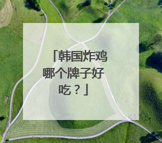 韩国炸鸡哪个牌子好吃？