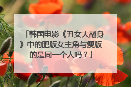 韩国电影《丑女大翻身》中的肥版女主角与瘦版的是同一个人吗？