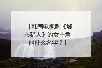 韩国电视剧《城市猎人》的女主角叫什么名字?