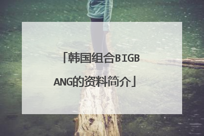 韩国组合BIGBANG的资料简介