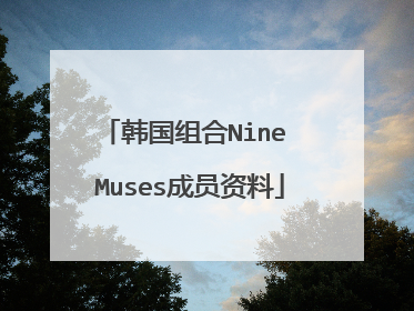 韩国组合Nine Muses成员资料