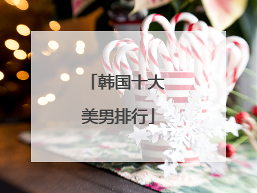 韩国十大美男排行