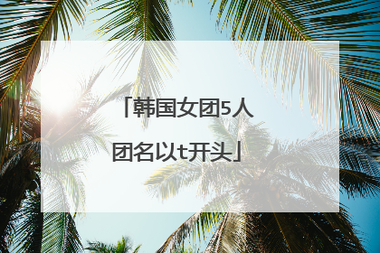 韩国女团5人团名以t开头