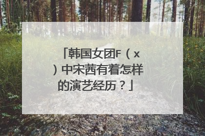 韩国女团F（x）中宋茜有着怎样的演艺经历？