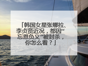 韩国女星张娜拉、李贞贤近况，都因“忘恩负义”被封杀，你怎么看？