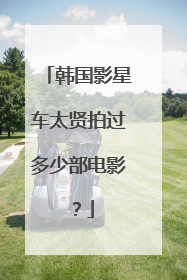 韩国影星车太贤拍过多少部电影?