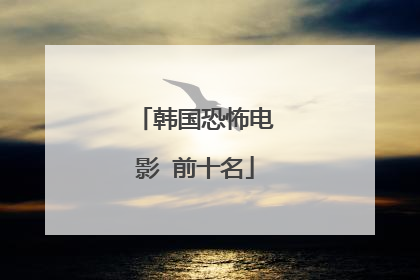 韩国恐怖电影 前十名