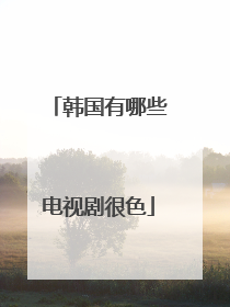 韩国有哪些电视剧很色