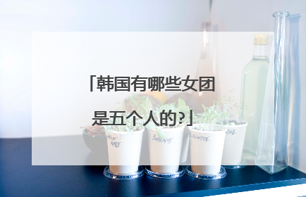 韩国有哪些女团是五个人的?