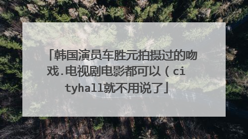 韩国演员车胜元拍摄过的吻戏.电视剧电影都可以（cityhall就不用说了